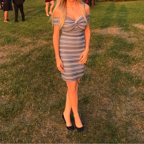 2/40$✨Guess Lulu Blue Stripe Crochet Dress - Picture 9 of 11